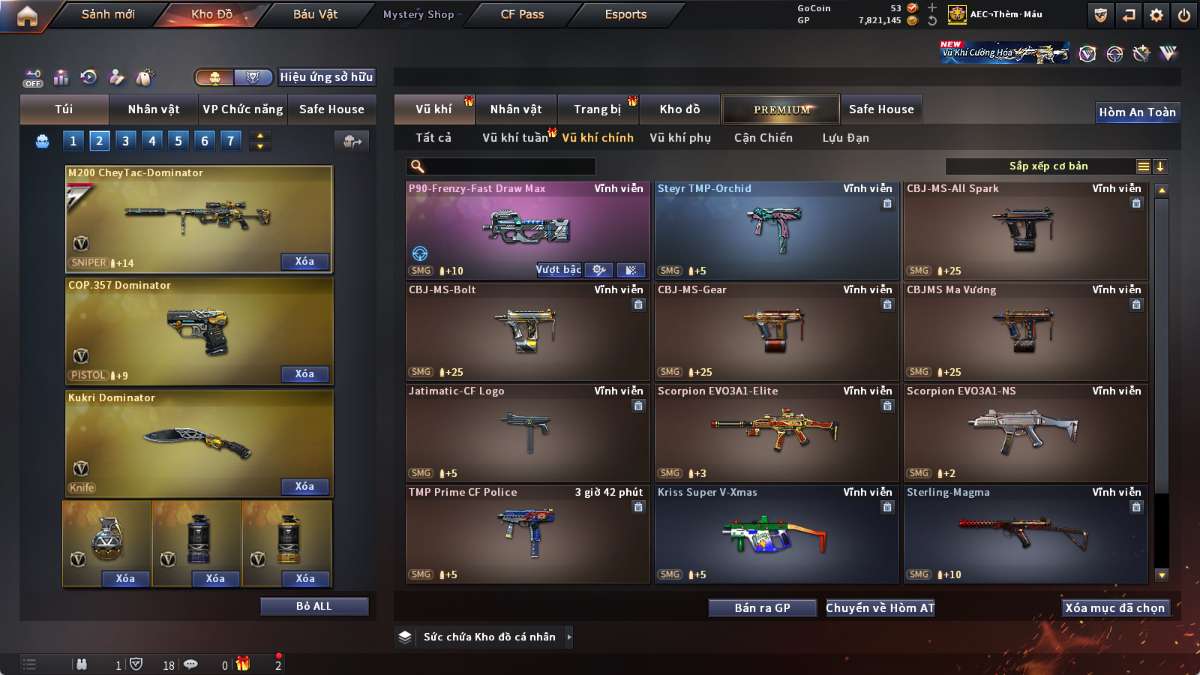 shop acc cf uy tin gia re